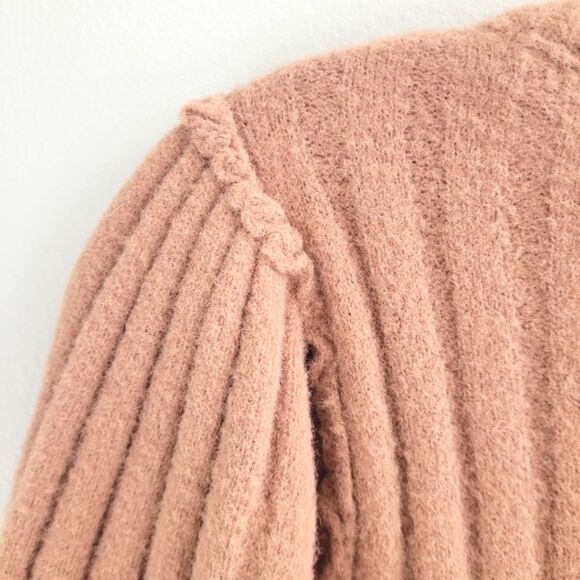 FREE PEOPLE Sloane 3/4 Sleeve Knit Cardigan Sweater - Picture 12 of 16